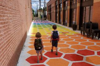Rainbow Road Alley in Old Strathcona