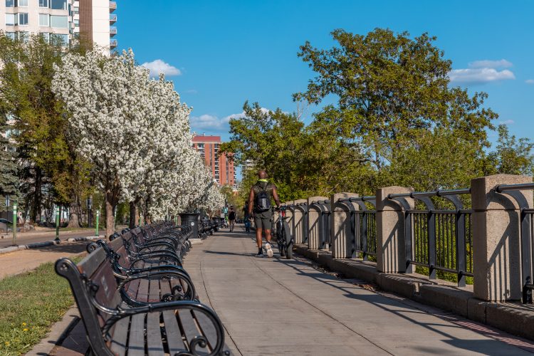 Enjoy a walk or the view from a bench along Victoria Promenade