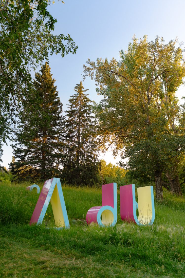 'Isoktew' by Amy Malbeuf in River Lot 11 Indigenous Art Park