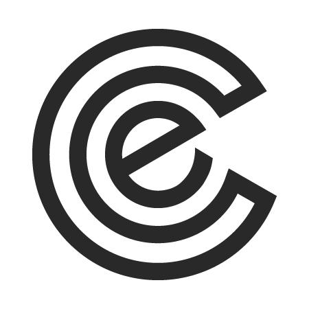 Edmonton Chamber of Commerce Logo that is a small letter E inside of the letter C.